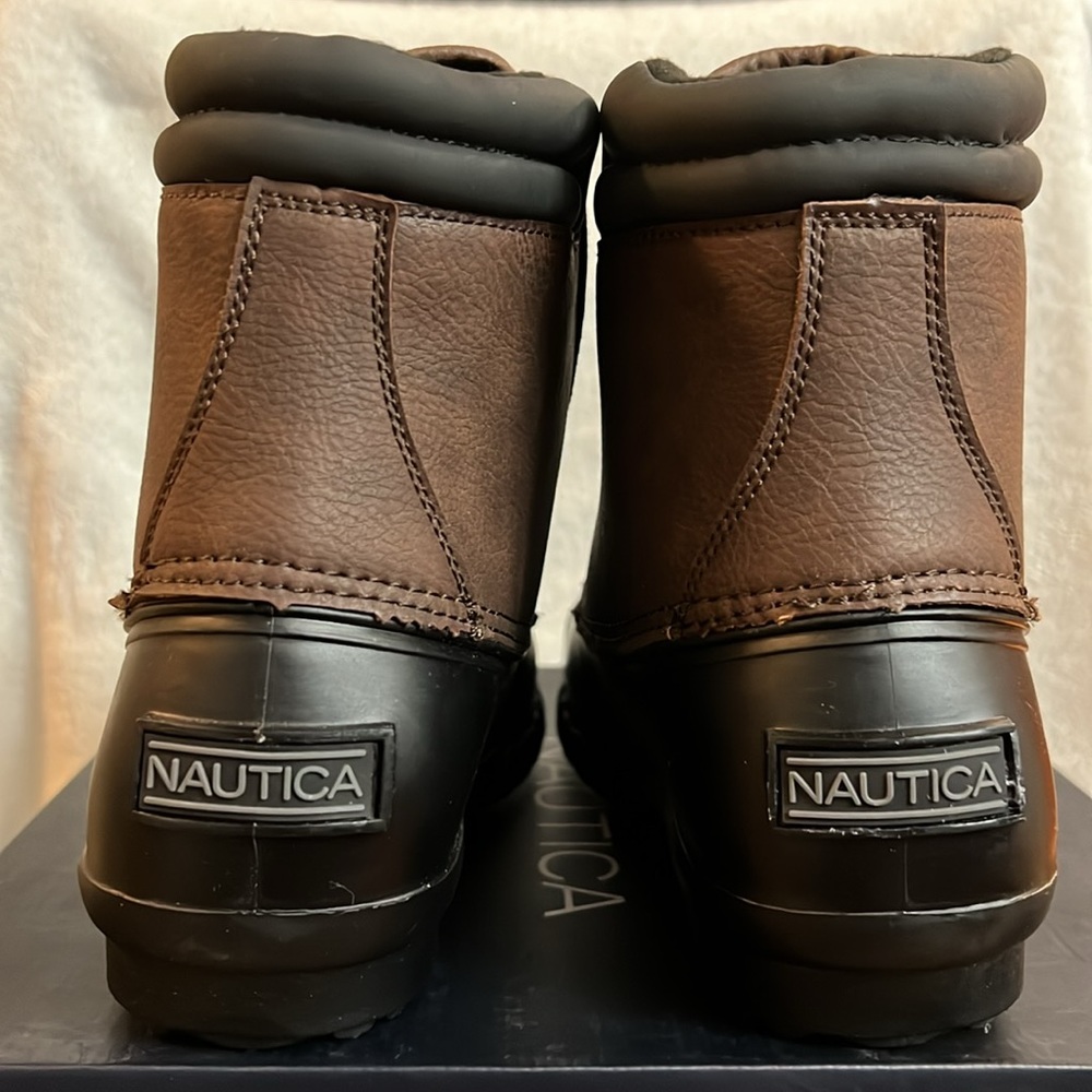 NEW NAUTICA MENS Cold Weather Channing Duck Boots Size 9 (Regular Width) BRN/BLK - Picture 3 of 6